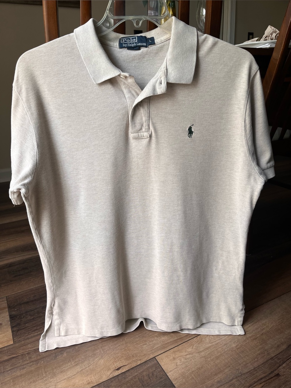 Classic Oatmeal Size Large Polo Ralph Lauren Shirt Church/work or play!